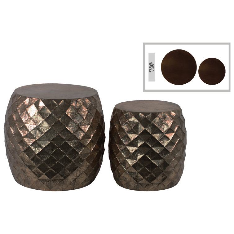 Dakota Fields Chenley Drum Nesting Tables & Reviews Wayfair